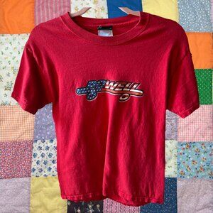 Vintage Early 2000s Y2K Skate One Powell Peralta Skateboards Skater Red Tee S